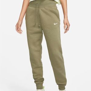 Nike Sportswear Phoenix Fleece Women's High-Waisted Joggers olive